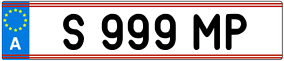 Trailer License Plate